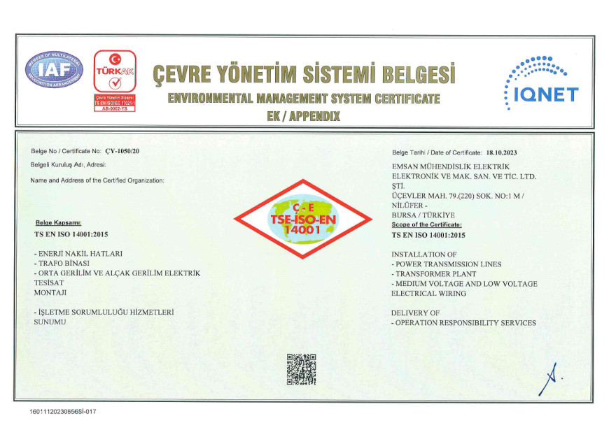 TS EN ISO 14001:2015